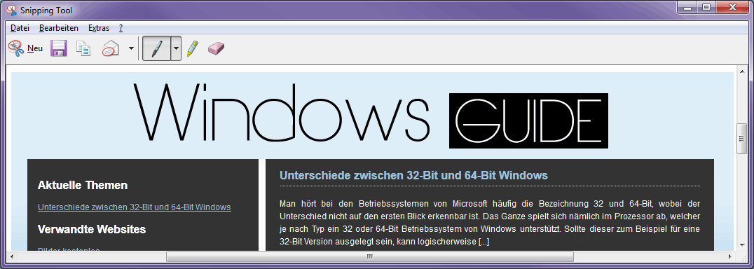 Bilder Ausschneiden Mit Dem Windows Snipping Tool Windows Guide